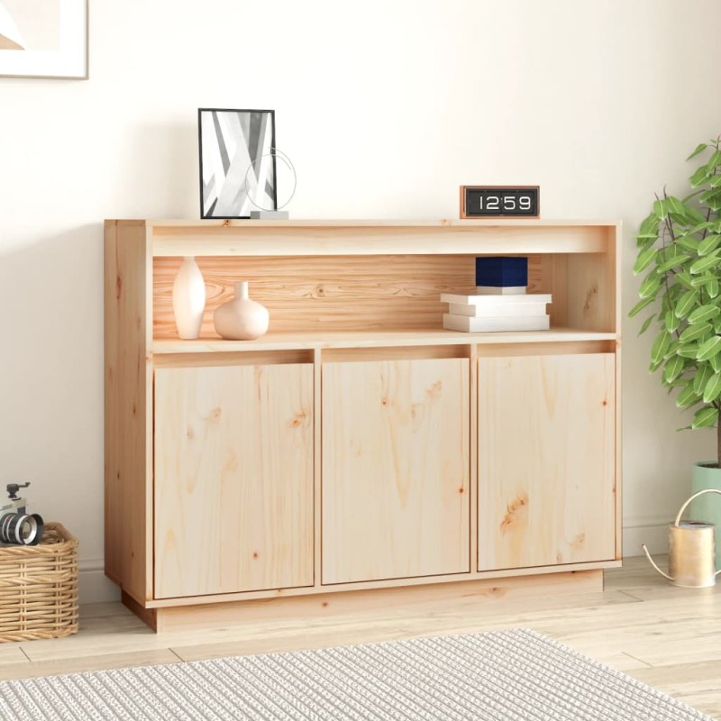    Credenza 104,5x34x80 cm in Legno Massello di Pino