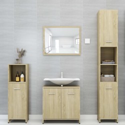    Armadio da Bagno Rovere Sonoma 30x30x183,5 cm in Truciolato