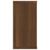 Mensole Parete Cubo 2pz Rovere Marrone 100x15x30cm Multistrato