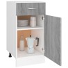 Mobile con Cassetto Grigio Sonoma 40x46x81,5 Legno ingegnerizzato