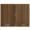 Mobile Pensile Rovere Marrone 80x31x60 cm in Legno ingegnerizzato