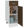 Mobile con Cassetto Rovere Marrone 30x46x81,5 Legno ingegnerizzato