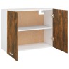 Mobile Pensile Rovere Fumo 80x31x60 cm in Legno ingegnerizzato