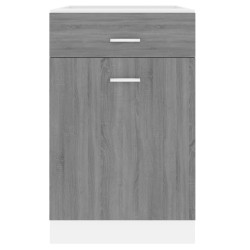 Mobile con Cassetto Grigio Sonoma 50x46x81,5 Legno ingegnerizzato