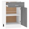 Mobile con Cassetto Grigio Sonoma 50x46x81,5 Legno ingegnerizzato