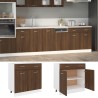 Mobile con Cassetto Rovere Marrone 80x46x81,5 Legno ingegnerizzato