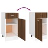 Mobile con Cassetto Rovere Marrone 40x46x81,5 Legno ingegnerizzato