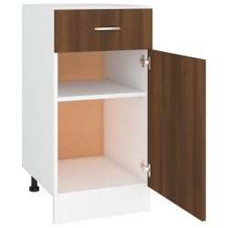 Mobile con Cassetto Rovere Marrone 40x46x81,5 Legno ingegnerizzato