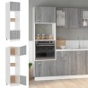 Armadio Microonde Grigio Sonoma 60x57x207 cm Legno ingegnerizzato