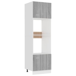 Armadio Microonde Grigio Sonoma 60x57x207 cm Legno ingegnerizzato