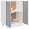 Mobiletto Grigio Sonoma 60x46x81,5 cm in Legno ingegnerizzato