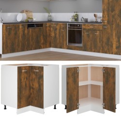 Armadietto Cucina Rovere Fumo 75,5x75,5x80,5 cm in Legno