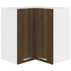 Mobile Pensile Angolo Rovere Marrone 57x57x60 Legno ingegnerizzato