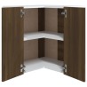 Mobile Pensile Angolo Rovere Marrone 57x57x60 Legno ingegnerizzato