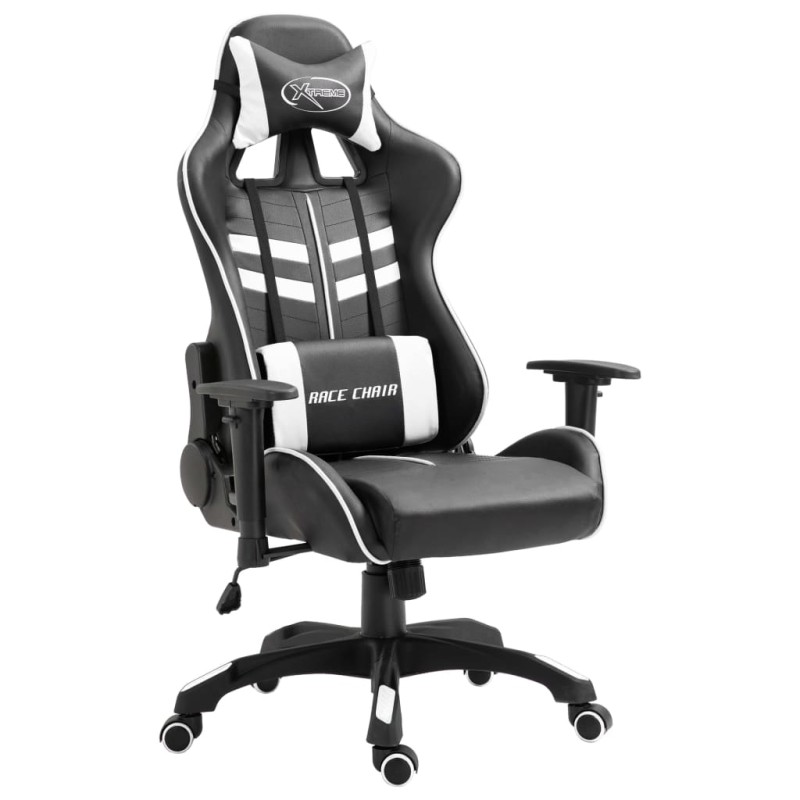 Sedia da Gaming Bianca in Similpelle