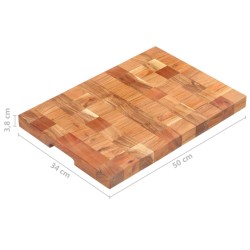 Tagliere 50x34x3,8 cm in Legno Massello di Acacia