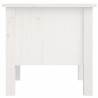 Tavolino Bianco 40x40x39 cm Legno Massello di Pino