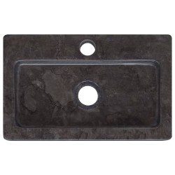 Lavandino Nero 38x24x6,5 cm in Marmo