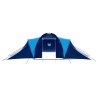 Tenda da Campeggio in Tessuto 9 Persone Blu Scuro e Blu