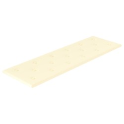 Pannelli Murali 12 pz Crema 90x30 cm in Similpelle 3,24 m²