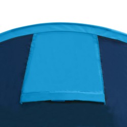 Tenda da Campeggio per 4 Persone Blu Marino/Azzurro