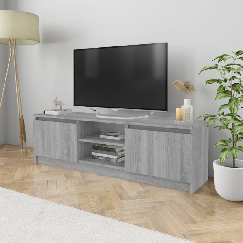 Mobile TV Grigio Sonoma 120x30x35,5 cm in Legno Ingegnerizzato