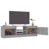 Mobile TV Grigio Sonoma 120x30x35,5 cm in Legno Ingegnerizzato