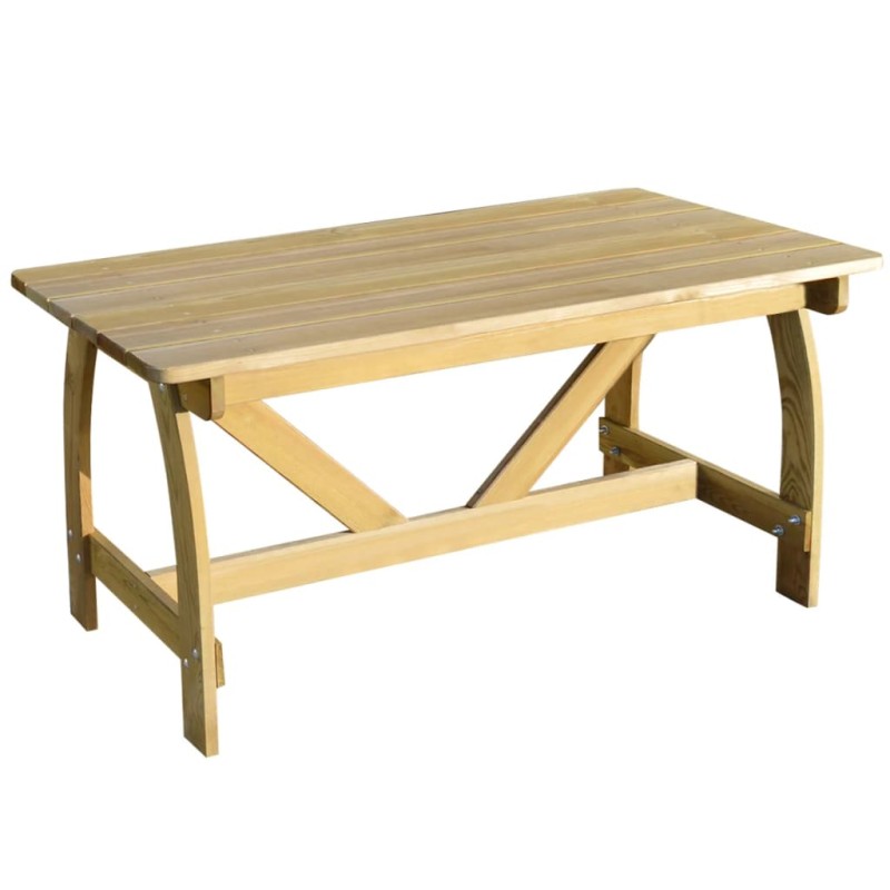    Tavolo da Giardino 150x74x75 cm in Legno di Pino Impregnato