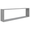 Mensole Cubo Muro 2pz Grigio Sonoma 100x15x30 Legno ingegnerizzato