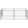 Gabbia per Cani Argento 200x100x70 cm in Acciaio