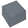 Piastrelle Anticaduta 6 pz in Gomma 50x50x3 cm Grigio