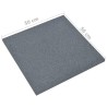 Piastrelle Anticaduta 6 pz in Gomma 50x50x3 cm Grigio