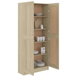    Libreria Rovere Sonoma 82,5x30,5x185,5 cm in Truciolato