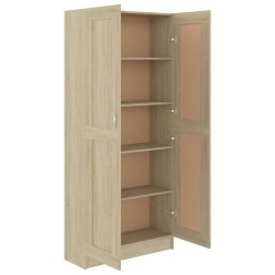    Libreria Rovere Sonoma 82,5x30,5x185,5 cm in Truciolato