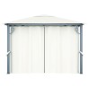    Gazebo con Tenda 300 x 300 cm Crema Alluminio