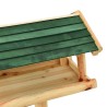 Mangiatoia Uccelli con Supporto 37x28x100 cm in Legno Abete