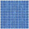 Piastrelle Mosaico 11 pz Blu 30x30 cm in Vetro