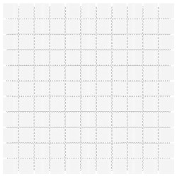 Piastrelle Mosaico 11 pz Bianco 30x30 cm in Vetro