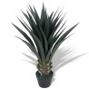    Yucca Pianta Artificiale con Vaso 85 cm Verde