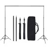    Kit per Studio Fotografico con Softbox, Fondale e Riflettore