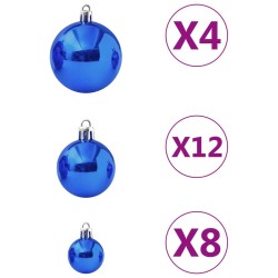 Set Palline di Natale 100 pz Blu