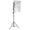    Kit per Studio Fotografico con Luce Softbox e Fondale