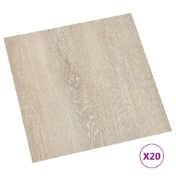 Listoni per Pavimenti Autoadesivi 20 pz in PVC 1,86 m² Beige