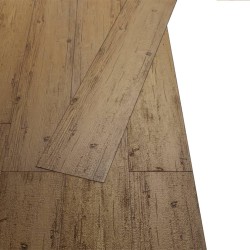 Listoni Pavimentazione Autoadesivi PVC 5,21m² 2 mm Marrone Noce