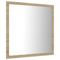    Specchio da Bagno LED Rovere Sonoma 40x8,5x37 cm in Acrilico