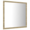    Specchio da Bagno LED Rovere Sonoma 40x8,5x37 cm in Acrilico