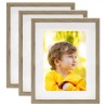 vidaXL Set Cornici Foto 3D 3 pz Legno Scuro 21x29,7cm per Foto 15x20cm