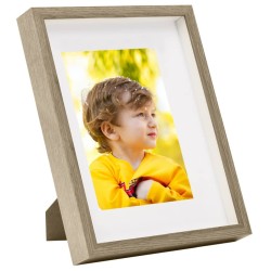 vidaXL Set Cornici Foto 3D 3 pz Legno Scuro 21x29,7cm per Foto 15x20cm