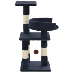    Albero per Gatti con Tiragraffi in Sisal 65 cm Blu