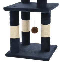    Albero per Gatti con Tiragraffi in Sisal 65 cm Blu